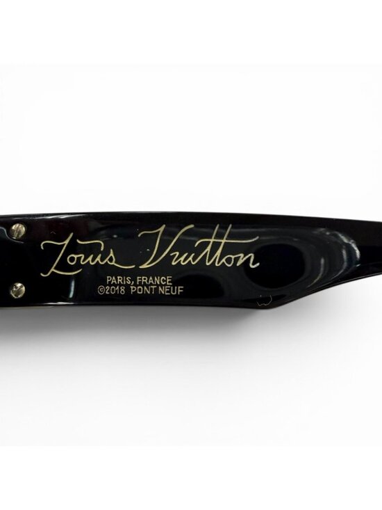 Louis Vuitton 1.1 Millionaire Monogram Frame Sunglasses Black Gold Demo Lens main image 12
